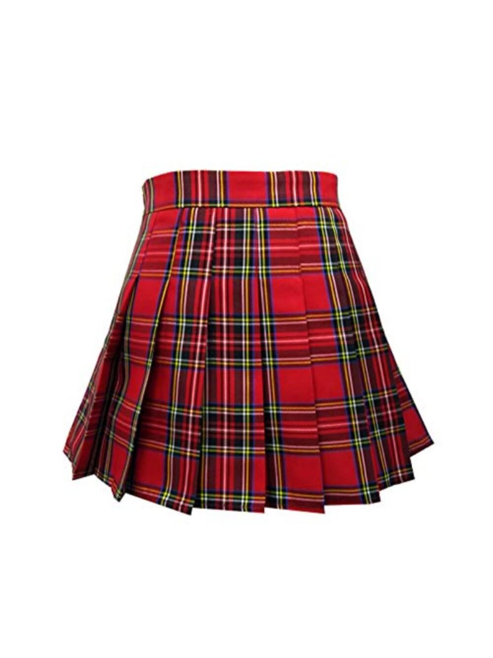 Women's High Waist Pleated Mini Skirt with Lined Shorts